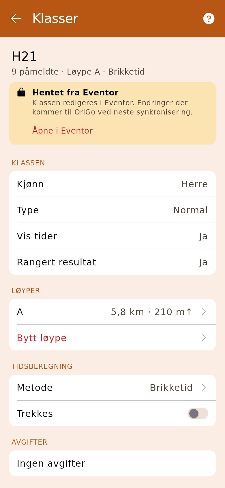En klasse i modulen Klasser