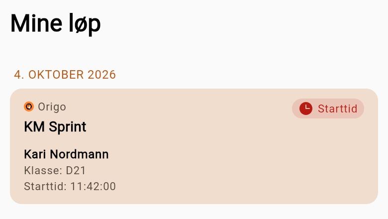 Mine løp med KM Sprint
